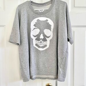 Zadig & Voltaire Portland Skull Graphic Short-sleeve Sweatshirt Tee Oversized